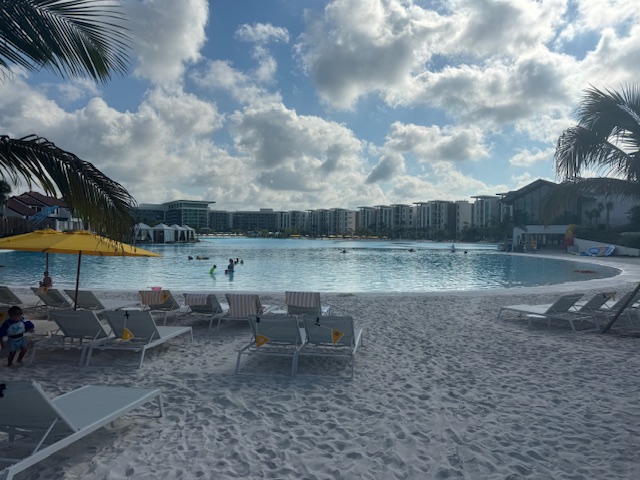 Sandy beaches with the lagoon view.